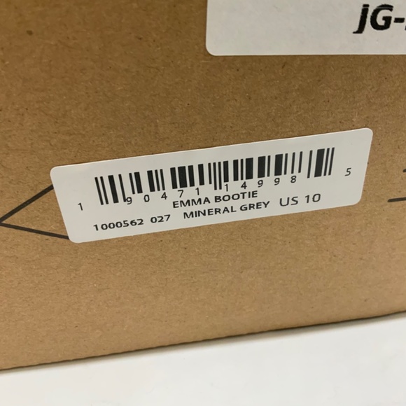 Soludos Emma Mineral Grey Suede Ankle Booties Leather Casual Block Heel Boots 10 - Picture 6 of 12